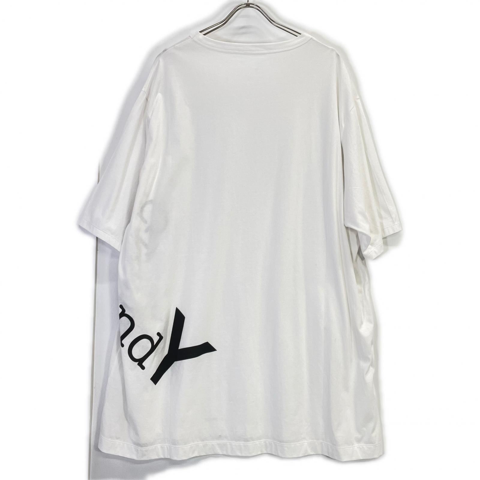 Ground Y グラウンドワイ ホワイト GA-T22-040 ロゴジャンボグラフィック Tシャツ トップス