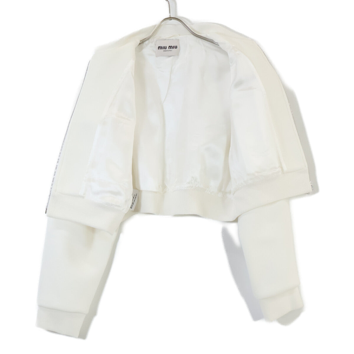MIUMIU Miu Miu [Near Mint/Domestic/2025 Model] ML1270 S000 17LN Technical Jersey Blouson Jacket