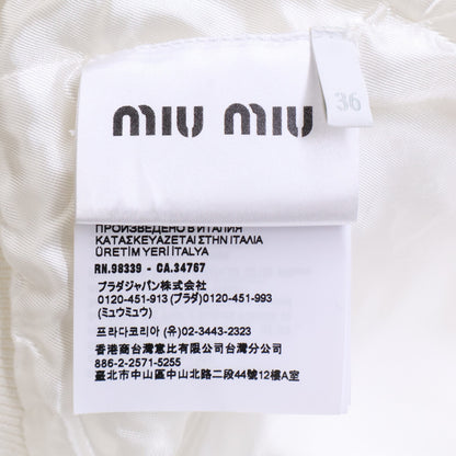MIUMIU Miu Miu [Near Mint/Domestic/2025 Model] ML1270 S000 17LN Technical Jersey Blouson Jacket