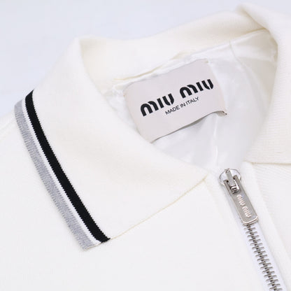 MIUMIU Miu Miu [Near Mint/Domestic/2025 Model] ML1270 S000 17LN Technical Jersey Blouson Jacket