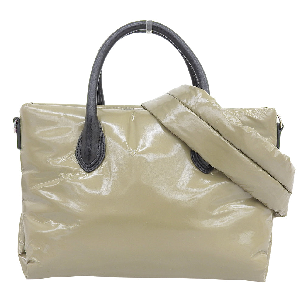 VASIC ヴァジック 美品 CUSH MINI 2WAY ハンドバッグ ショルダーバッグ レディース カーキ×ブラック ハンドバッグ