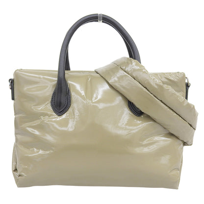 VASIC ヴァジック 美品 CUSH MINI 2WAY ハンドバッグ ショルダーバッグ レディース カーキ×ブラック ハンドバッグ