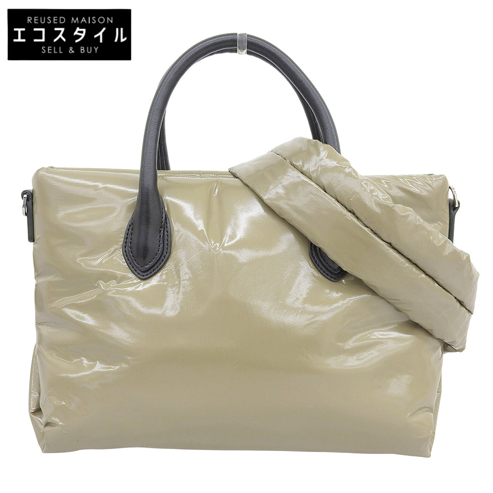 VASIC ヴァジック 美品 CUSH MINI 2WAY ハンドバッグ ショルダーバッグ レディース カーキ×ブラック ハンドバッグ