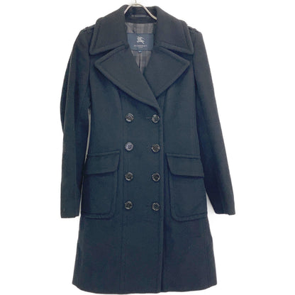 Black FN050-941-09 Angora x Wool Storm Coat Coat 40 Ladies