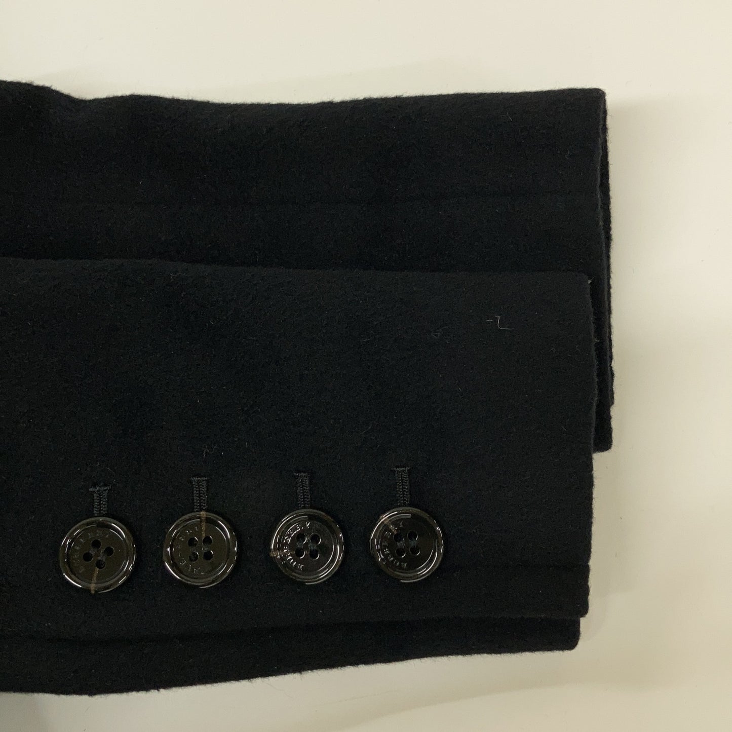 Black FN050-941-09 Angora x Wool Storm Coat Coat 40 Ladies