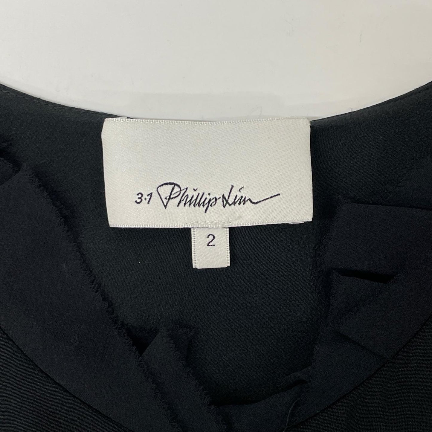 3.1 Phillip lim スリーワンフィリップリム ブラック F115-9656OTS ノースリーブウエストレースワンピース ワンピース