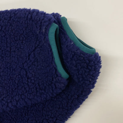 Turquoise/Purple Reversible Extreme Pile Cardigan Jacket L Men's