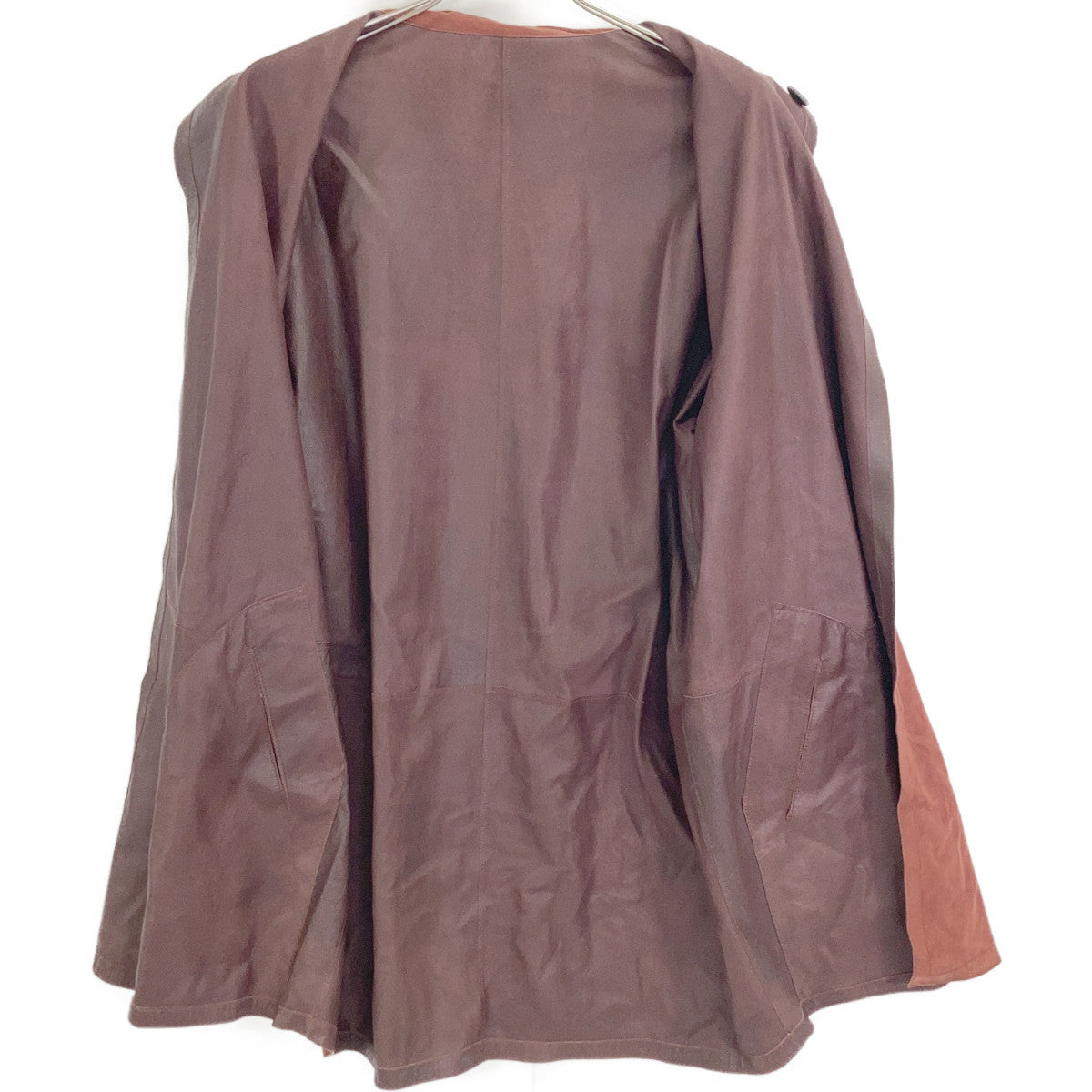 LOEWE Bordeaux 18147 Reversible Leather Coat