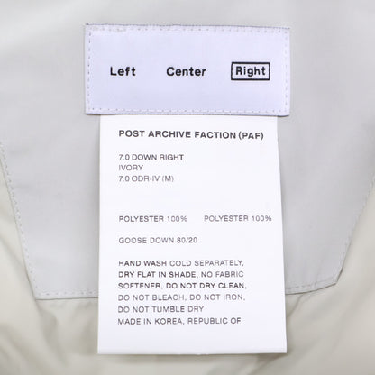 [Excellent Condition] 7.0 Down Right Down Jacket M Men's