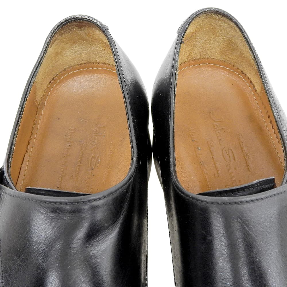 JALAN SRIWIJAYA ジャランスリワヤ レザー モンクストラップ シューズ メンズ ブラック 5 98374 11120 シューズ 5