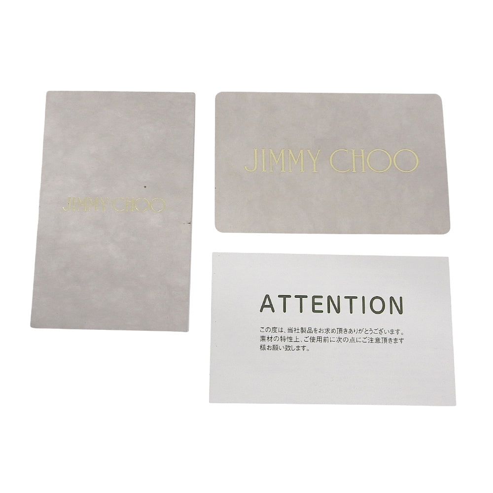 JIMMY CHOO ジミーチュウ 美品 ペガシS パテント エンボス加工 2WAYバッグ ハンドバッグ レディース ブラック ハンドバッグ