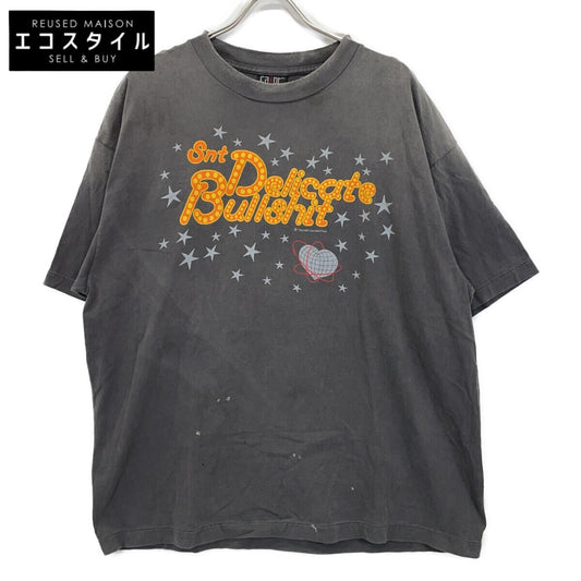 SAINT MICHAEL Grey SM-HR3-0000-003 DELICATE BULLSHIT SS TEE T-shirt Tops