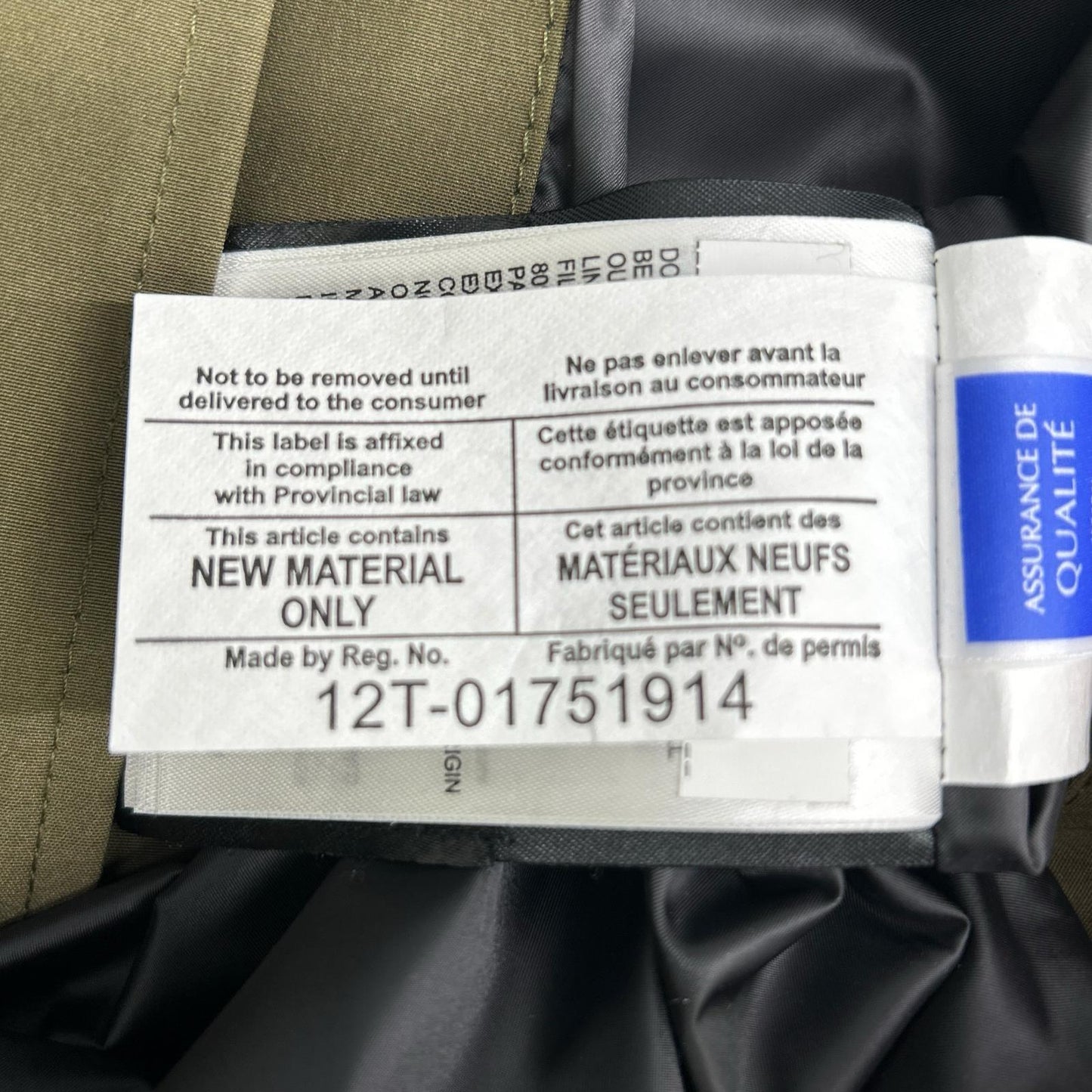 CANADA GOOSE Military Green 4154MB Freestyle Down Vest S