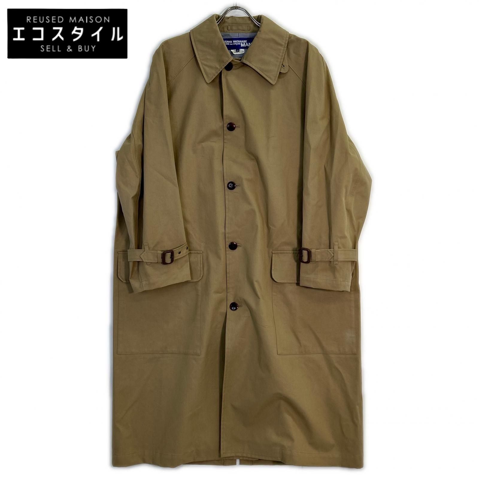 JUNYA WATANABE MAN ジュンヤワタナベマン ベージュ 2019AW WD-C009 コットンギャバジン ステンカラーコート コート