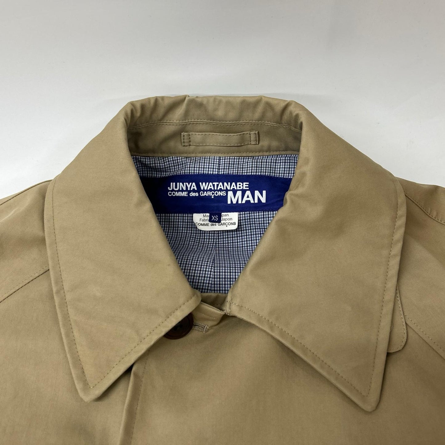 JUNYA WATANABE MAN ジュンヤワタナベマン ベージュ 2019AW WD-C009 コットンギャバジン ステンカラーコート コート