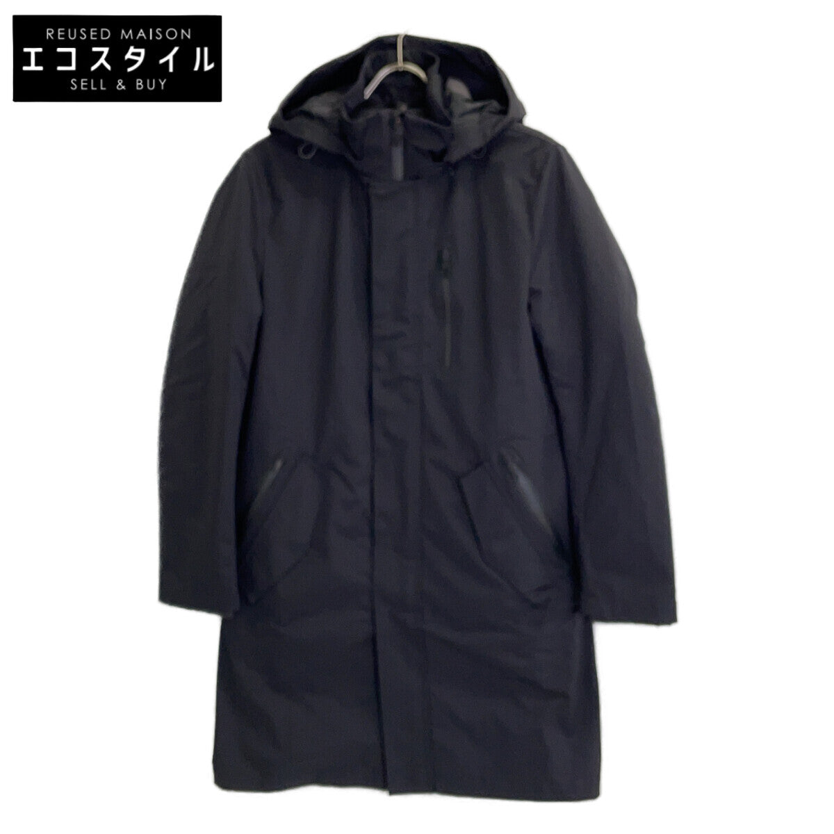 BLACK 51F46-446-09 TRAVELLER MODS COAT Coat M Men's