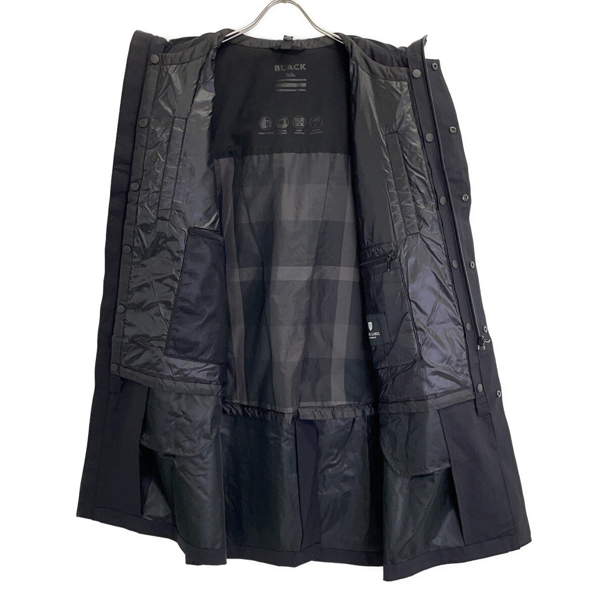 BLACK 51F46-446-09 TRAVELLER MODS COAT Coat M Men's