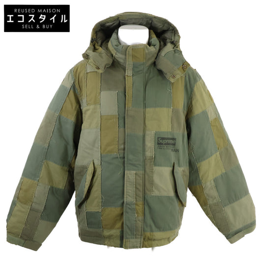 Supreme シュプリーム x JUNYA WATANABE MAN【美品】パッチワーク フード付 ダウンジャケット ジャケット