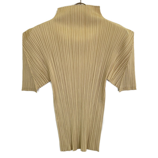 PLEATS PLEASE Beige PP05-JK007 Bottleneck Top