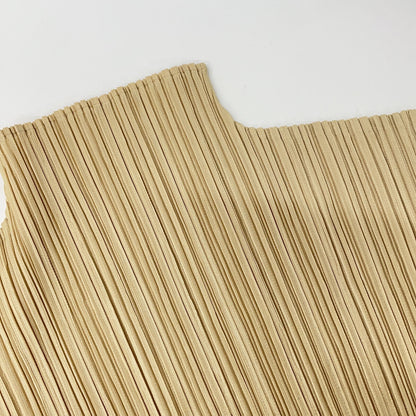 PLEATS PLEASE 三宅一生褶皱 米色 PP05-JK007 高领上衣 上衣