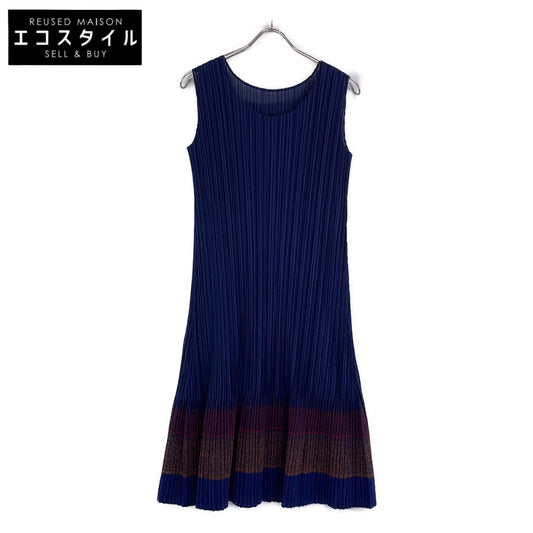 PLEATS PLEASE 三宅一生褶皱系列 海军蓝 PP03-JH685 连衣裙 连衣裙