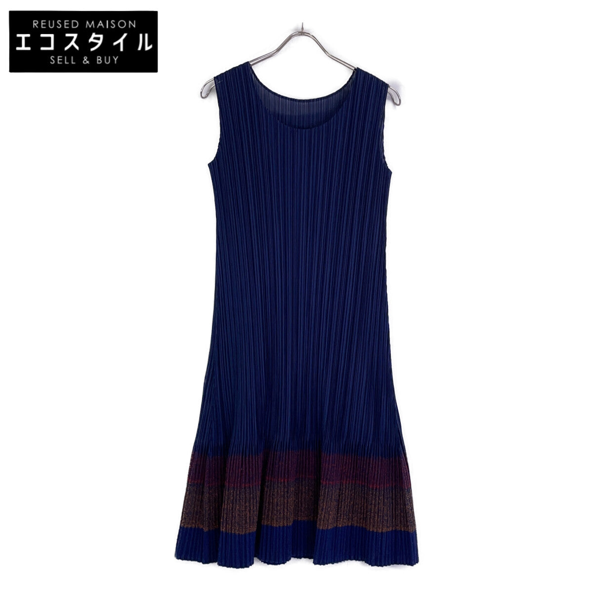 PLEATS PLEASE Navy PP03-JH685 Dress