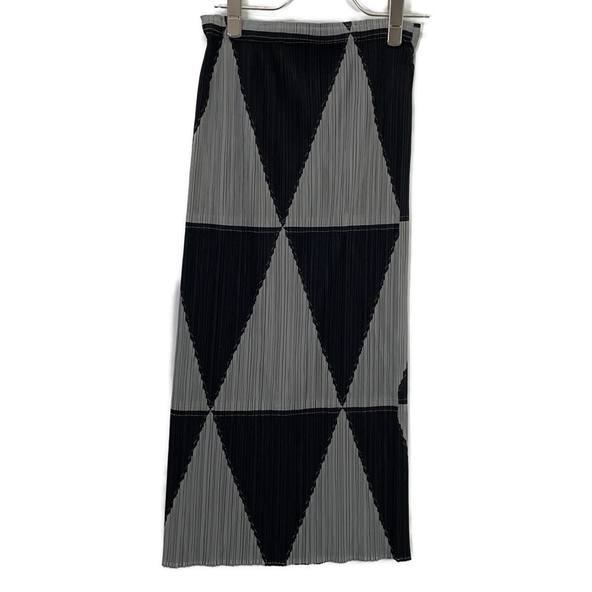 PLEATS PLEASE Pleats Please Black/Grey PP93-JG641 Geometric Skirt Skirt