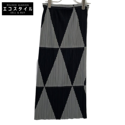 PLEATS PLEASE Pleats Please Black/Grey PP93-JG641 Geometric Skirt Skirt