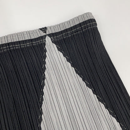 PLEATS PLEASE Pleats Please Black/Grey PP93-JG641 Geometric Skirt Skirt