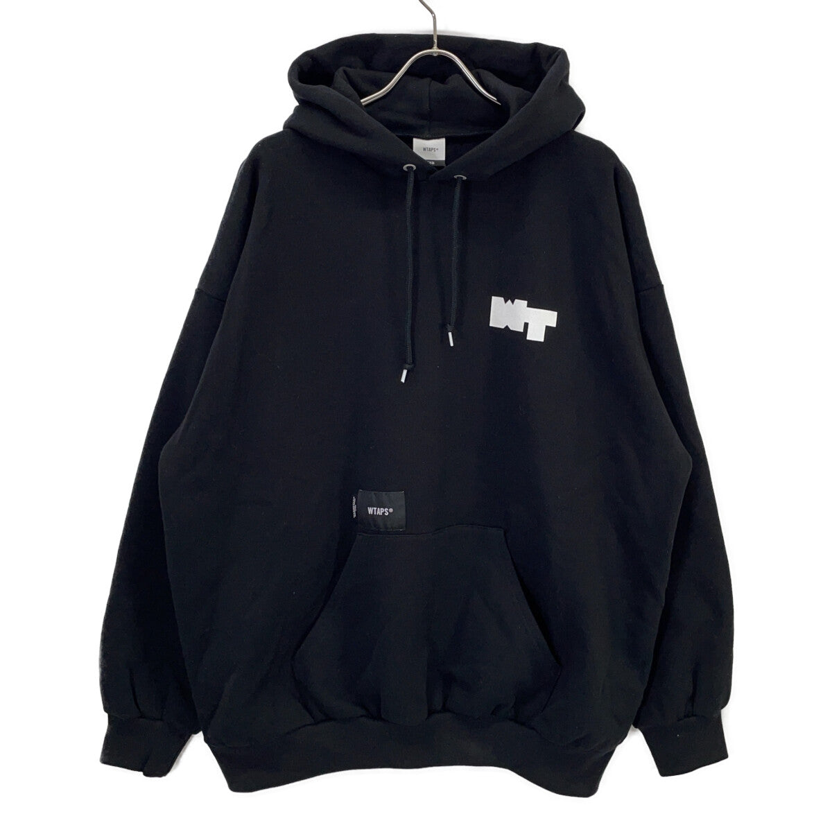 (W)TAPS Double Taps Black PAVILION HOODY Pullover Sweatshirt Top