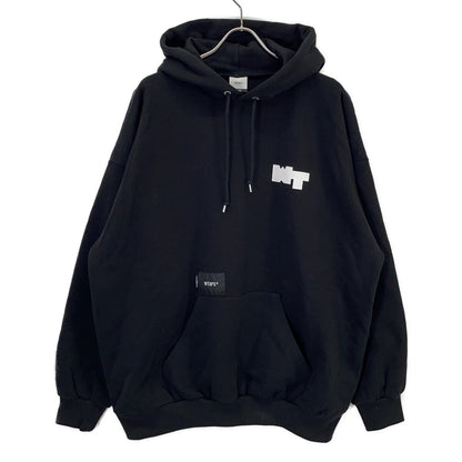 (W)TAPS Double Taps Black PAVILION HOODY Pullover Sweatshirt Top