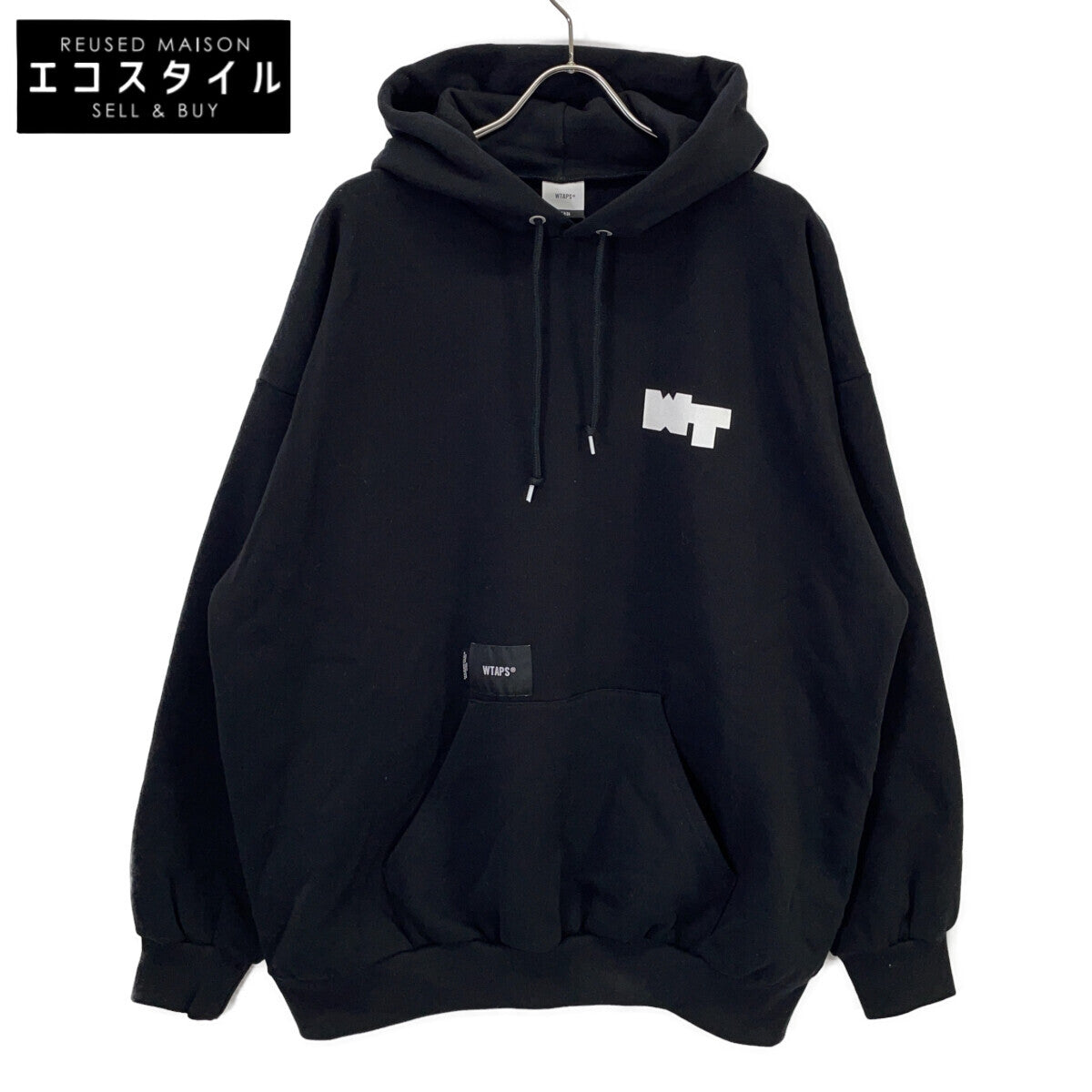 WTAPS PAVILION HOODY Pullover Sweatshirt Tops 04 Black