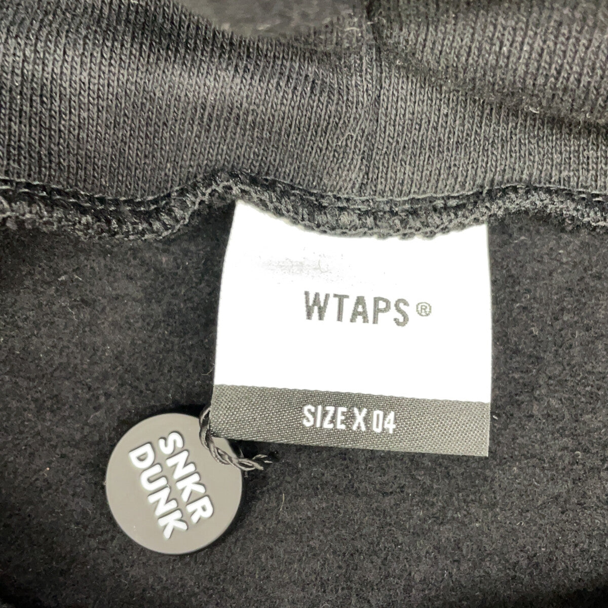 (W)TAPS Double Taps Black PAVILION HOODY Pullover Sweatshirt Top