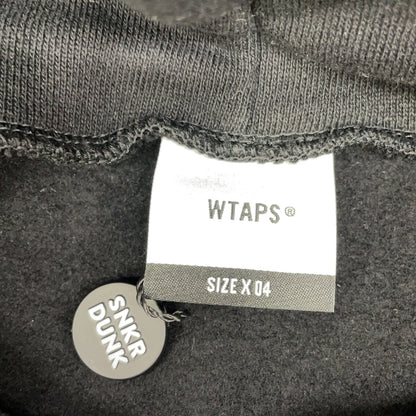 (W)TAPS Double Taps Black PAVILION HOODY Pullover Sweatshirt Top
