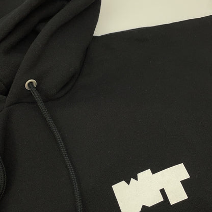 (W)TAPS Double Taps Black PAVILION HOODY Pullover Sweatshirt Top