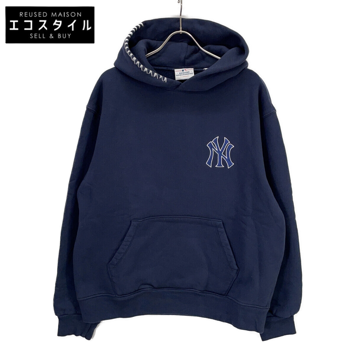 madhappy マッドハッピー ×New York Yankees ネイビー UK0116047 アーチロゴ フーディ M madhappy マッドハッピー ×New York Yankees ネイビー UK0116047