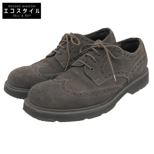 GIORGIO ARMANI ジョルジオアルマーニ スエード フルグローブ ダービーシューズ メンズ ダークブラウン 7 X2C109 シューズ 7