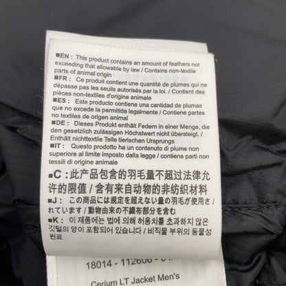ARC'TERYX アークテリクス ブラック 18014 セリウムLT ジャケット ジャケット