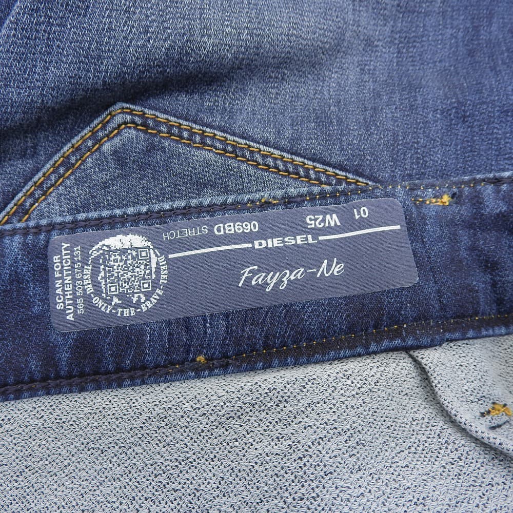 DIESEL ディーゼル FAYZA-NE ストレッチ パンツ ボトムス メンズ ネイビー W25 ボトムス