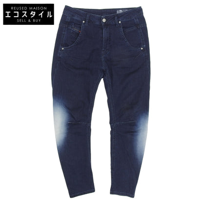 DIESEL ディーゼル FAYZA-NE 色落ち加工 ストレッチパンツ ボトムス メンズ ネイビー W25 ボトムス
