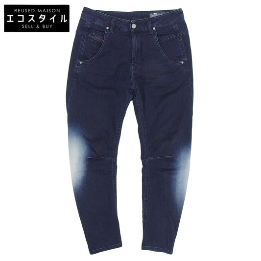 DIESEL ディーゼル FAYZA-NE 色落ち加工 ストレッチパンツ ボトムス メンズ ネイビー W25 ボトムス