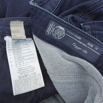 DIESEL ディーゼル FAYZA-NE 色落ち加工 ストレッチパンツ ボトムス メンズ ネイビー W25 ボトムス