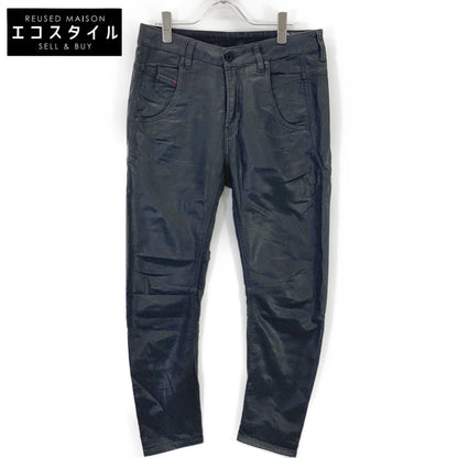 DIESEL ディーゼル チャコールグレー FAYZA-NE コーティング加工 立体スウェットパンツ ボトムス