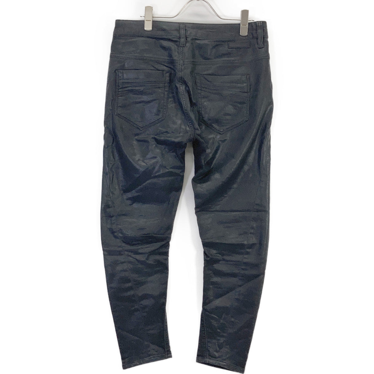 DIESEL ディーゼル チャコールグレー FAYZA-NE コーティング加工 立体スウェットパンツ ボトムス