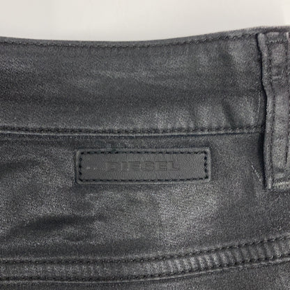 DIESEL ディーゼル チャコールグレー FAYZA-NE コーティング加工 立体スウェットパンツ ボトムス