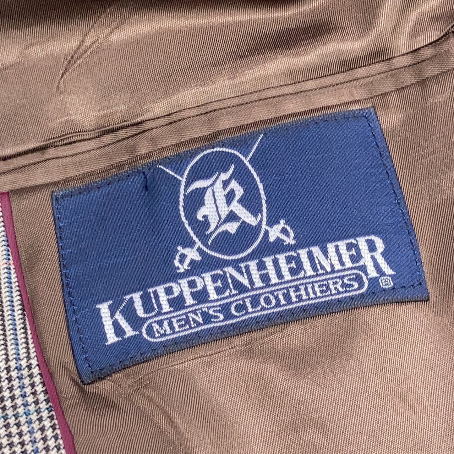KUPPENHEIMER クッペンハイマー ブラウン USA製 グレンチェック セットアップ スーツ セットアップ