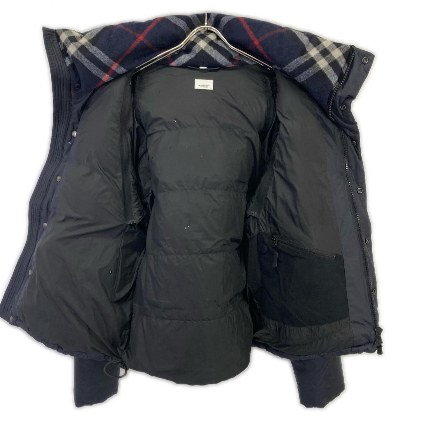 BURBERRY バーバリー 8018732 ネイビー ロックウェル ノバチェック ダウンジャケット ジャケット