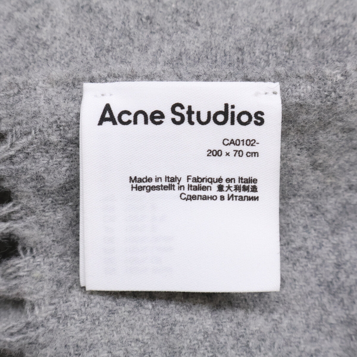 ACNE STUDIOS アクネ ストゥディオズ CA0102 フリンジ ウール スカーフ マフラー