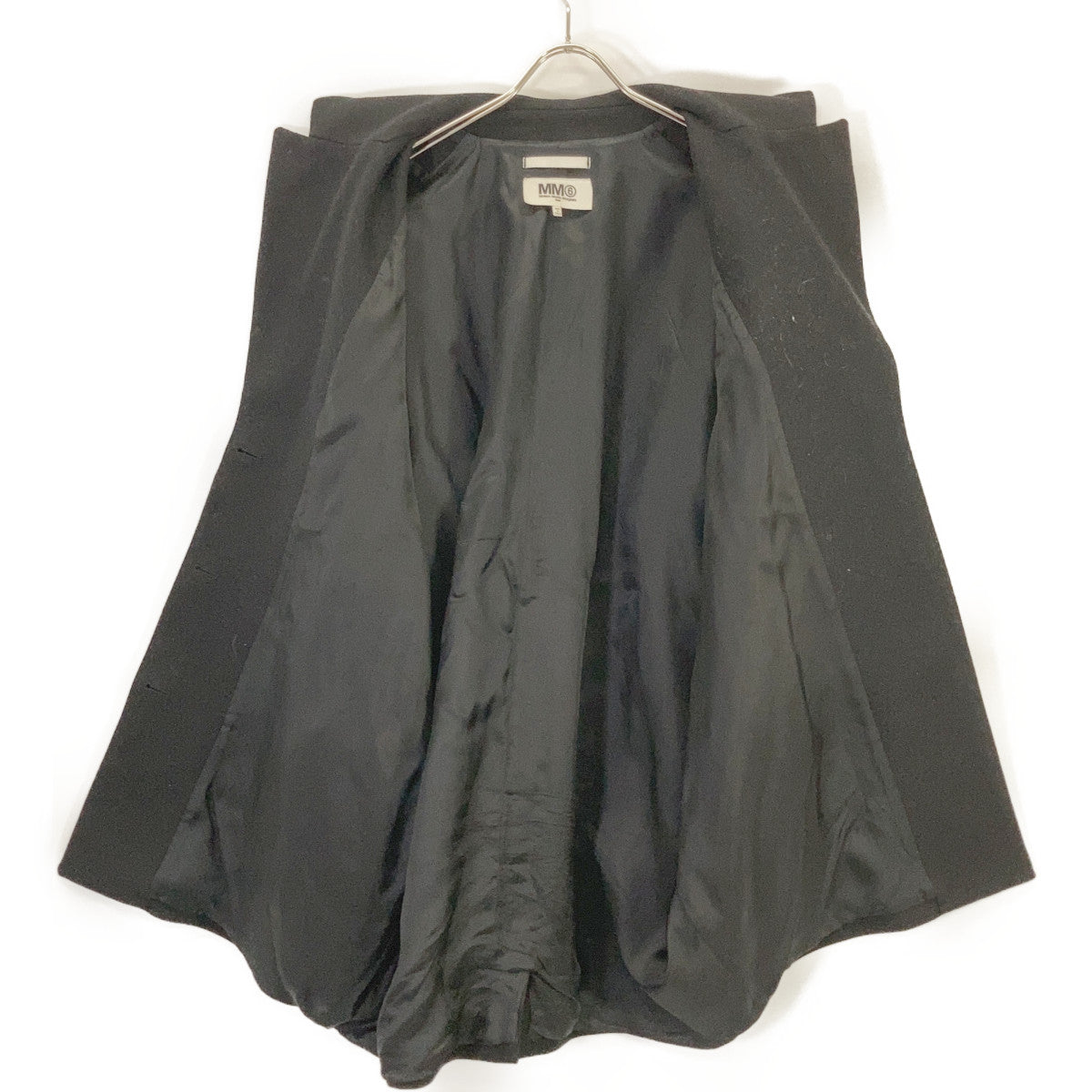 MM6 エムエムシックス ブラック S32AA0104 2015AW オーバーサイズ コクーンコート コート