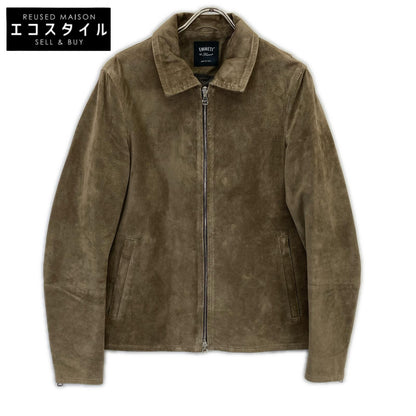 EMMETI Gray Pigskin GIAPPONE Zip-up Leather Blouson Jacket 48